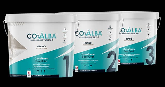 Peinture cool roof polyuréthane CovaTherm 20 pots de 20L