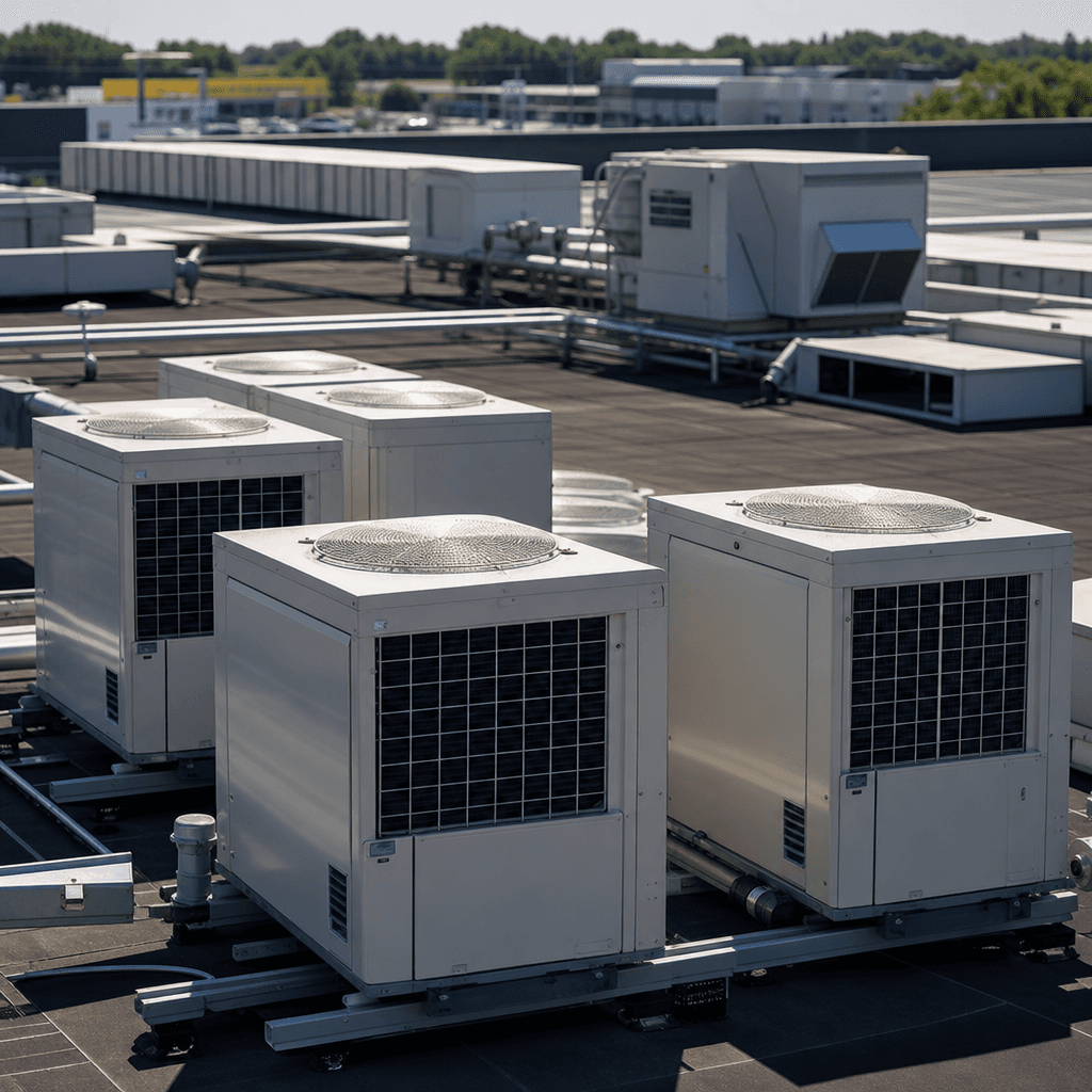 Groupes de climatisation sur toiture